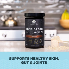 Serving scoop with bone broth collagen powder