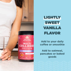 Ingredients and sourcing for Ancient Nutrition collagen showing 10 types