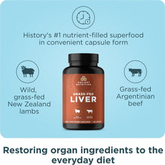Grass-fed bovine organ liver capsules