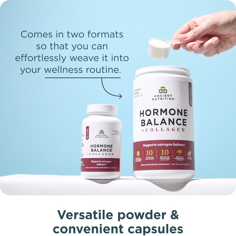 Capsules version of Hormone Balance + Collagen Powder