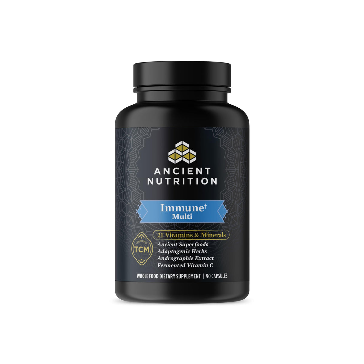 Ancient Nutrition Immune Support Multivitamin bottle with 90 capsules