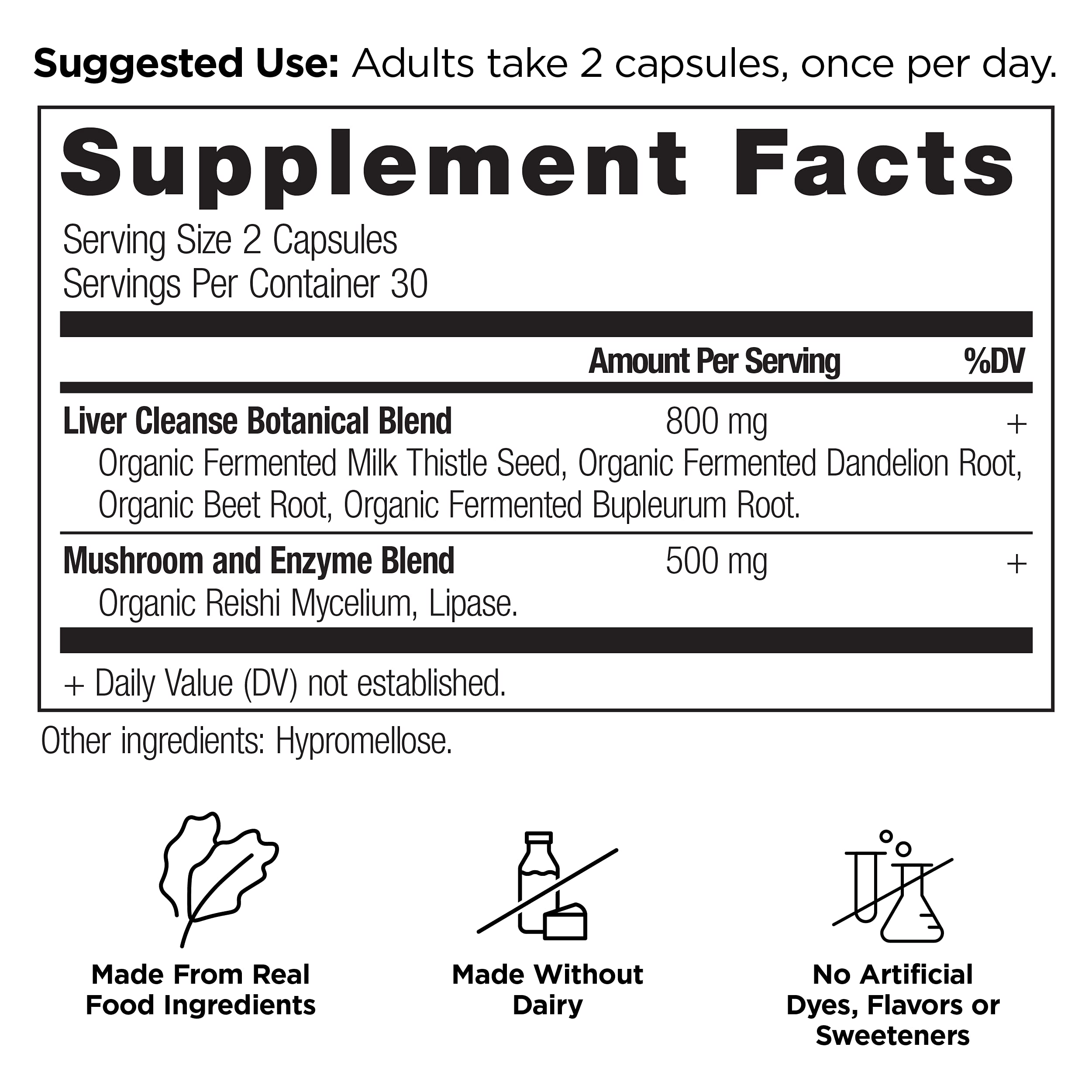 Ancient Nutrition Liver Cleanse with milk thistle supports detox and healthy inflammatory response.