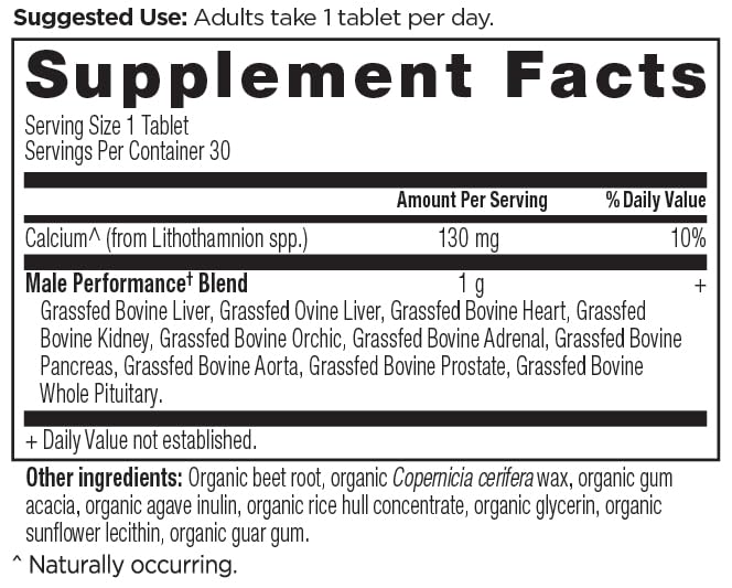 Close-up of Ancient Nutrition organ supplements label
