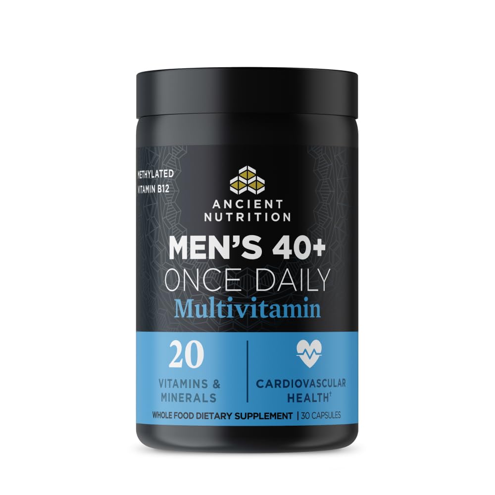 ANCIENT NUTRITION Men's 40+ 1-Day Multivitamin bottle front