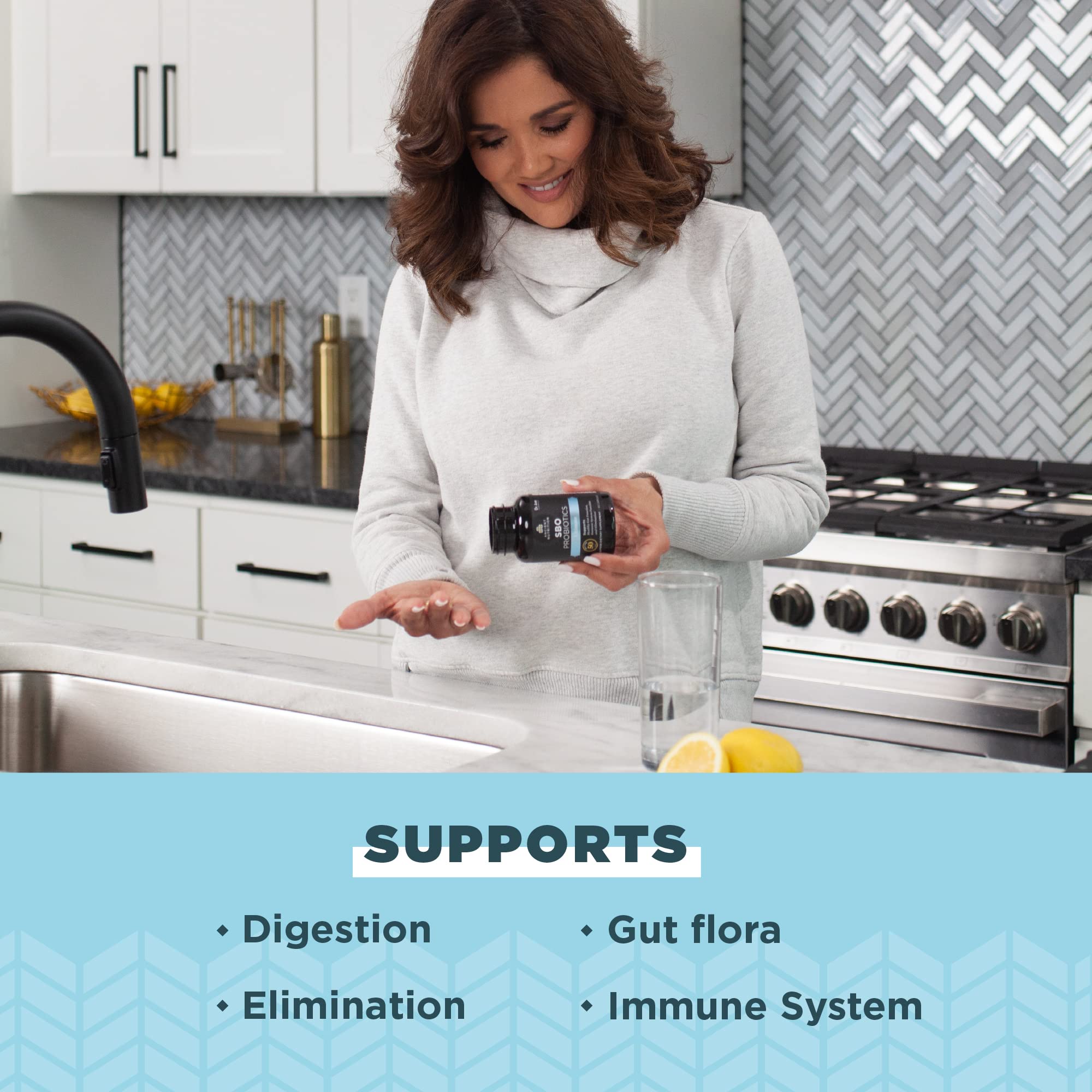 Gluten-free probiotic supplement packaging