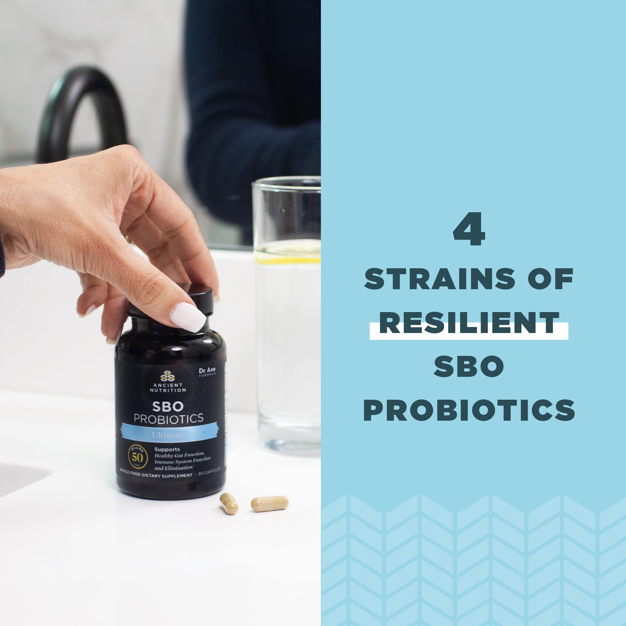 60 capsules bottle standing upright