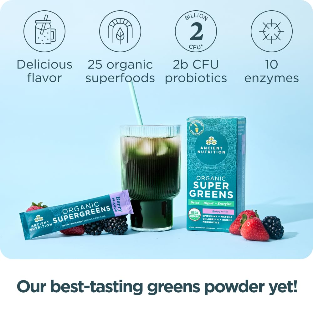 Graphic highlighting the digestive health blend with probiotics and enzymes