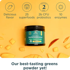 Back of the canister highlighting Digestive Health Blend and probiotics