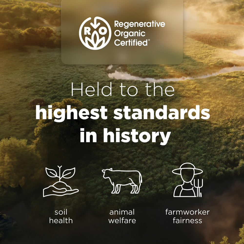 Regenerative Organic Certified logo on packaging