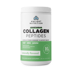 Front view of Ancient Nutrition Vegetarian Collagen Peptides container