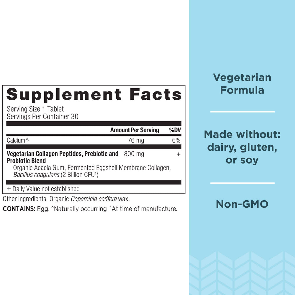 Label image for Vegetarian Collagen Peptides Tablets