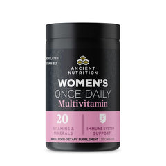 Ancient Nutrition Women’s Multivitamin bottle on white background