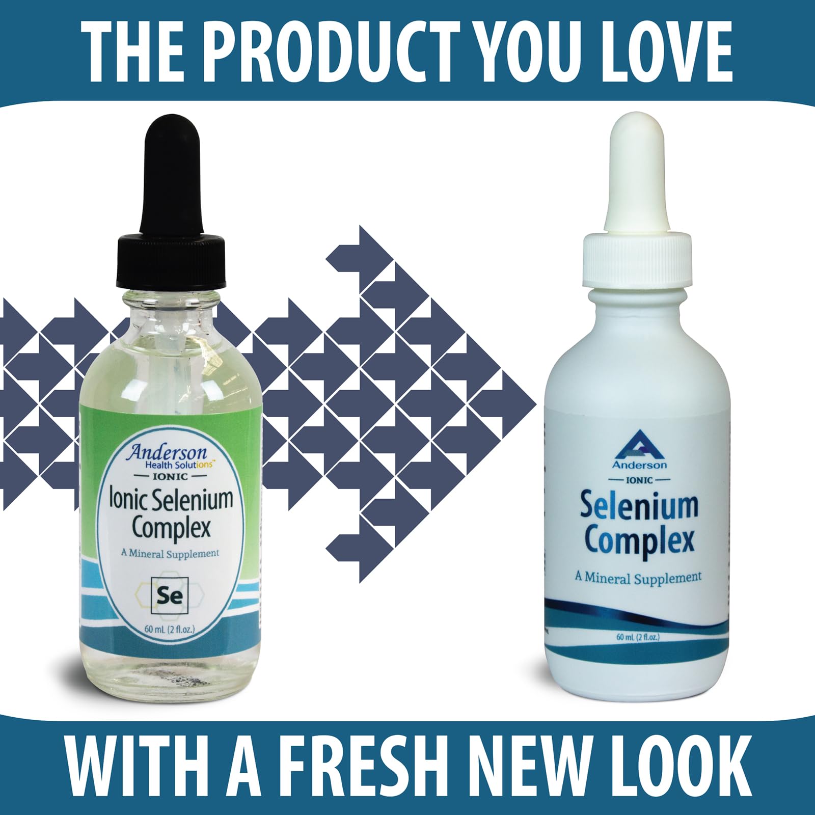 Liquid selenium drops dispensed from a glass dropper