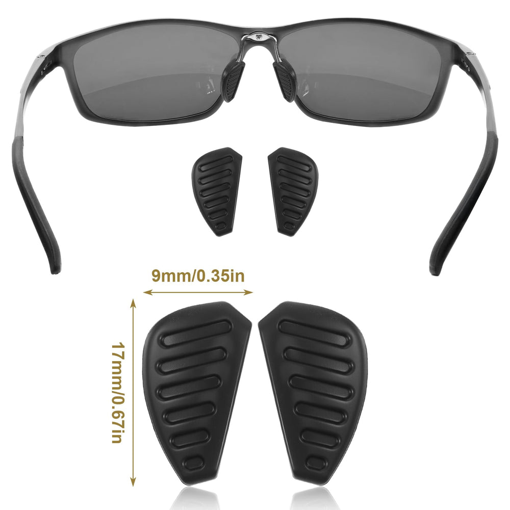 Close-up of 9x17mm silicone nose pad with 1x3mm hole