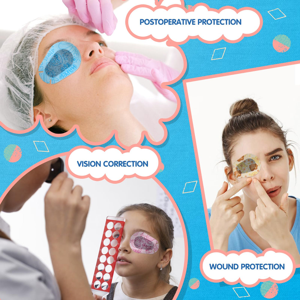 Gentle adhesion non-irritating eye patches for kids