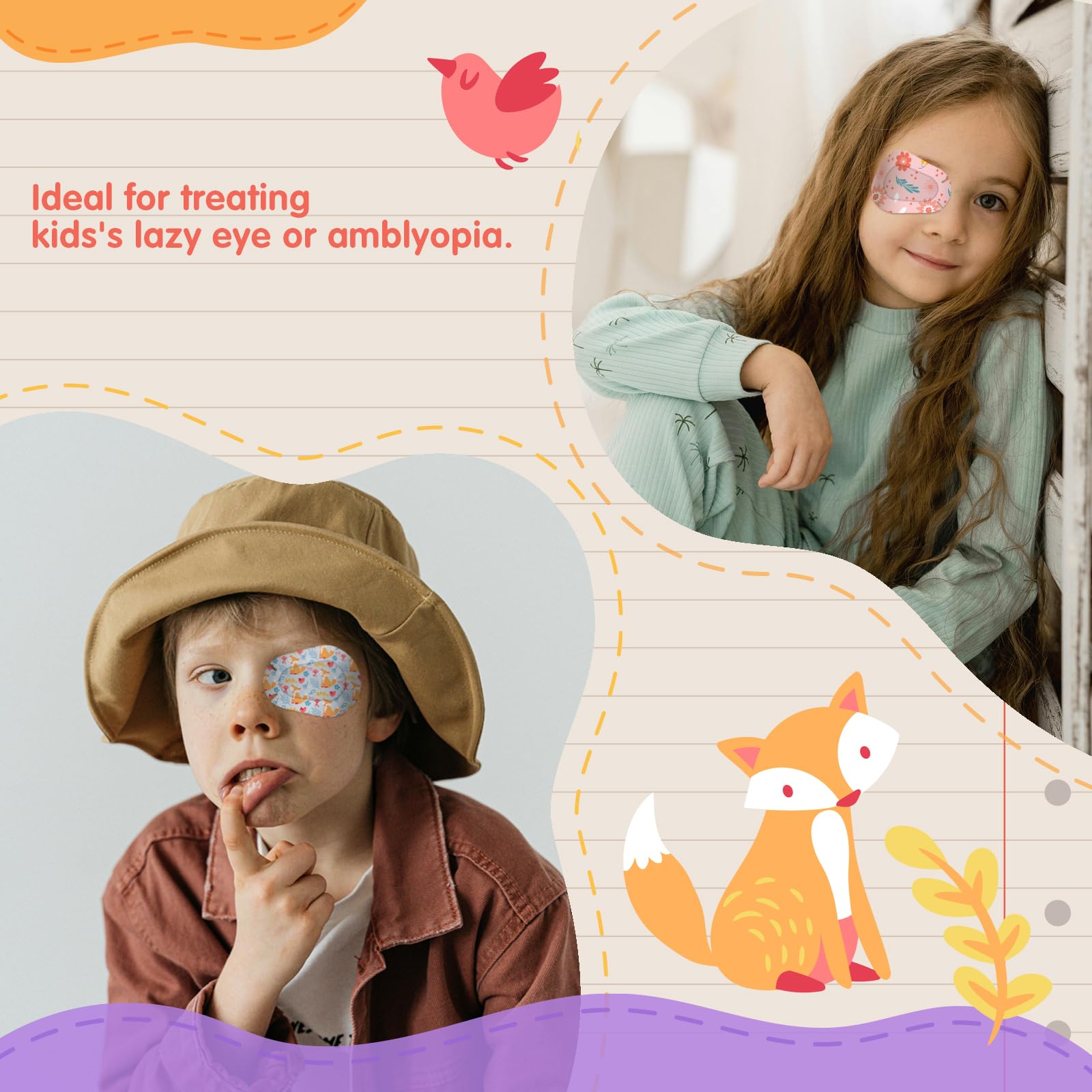 Bright pattern design on AndicAge eye patches