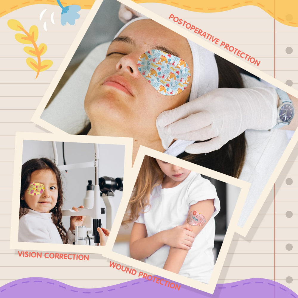 Therapy use of AndicAge eye patches for amblyopia and lazy eye