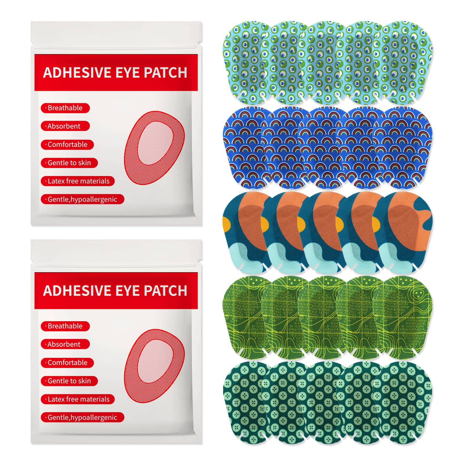 120 individually wrapped AndicAge eye patches ready for use