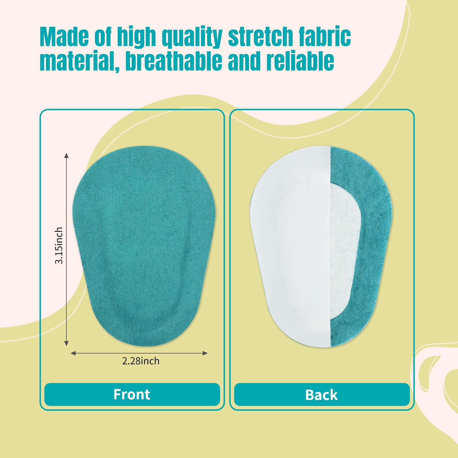 Pink breathable eye patch close-up