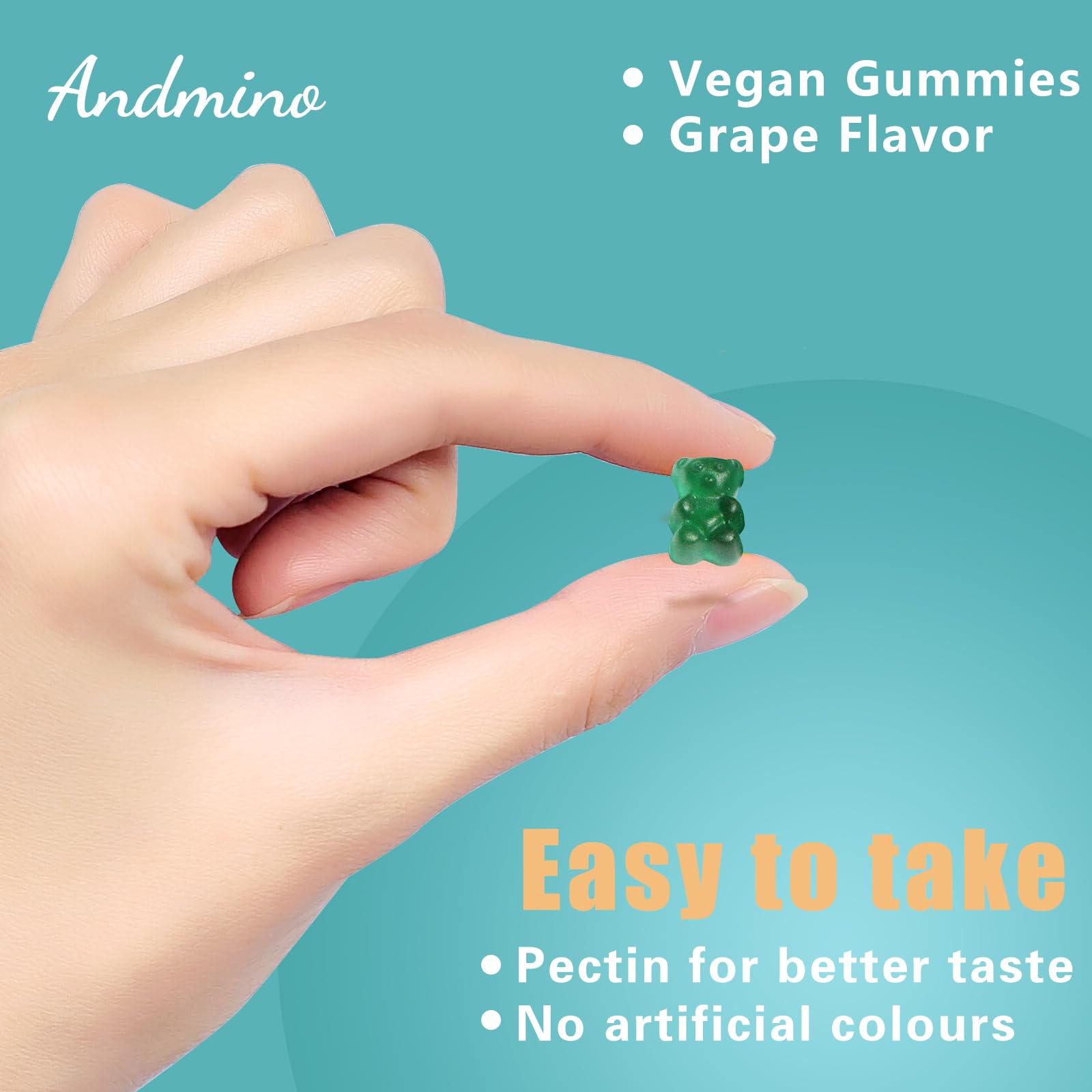 Front-of-bottle label highlighting grape flavor and ingredients