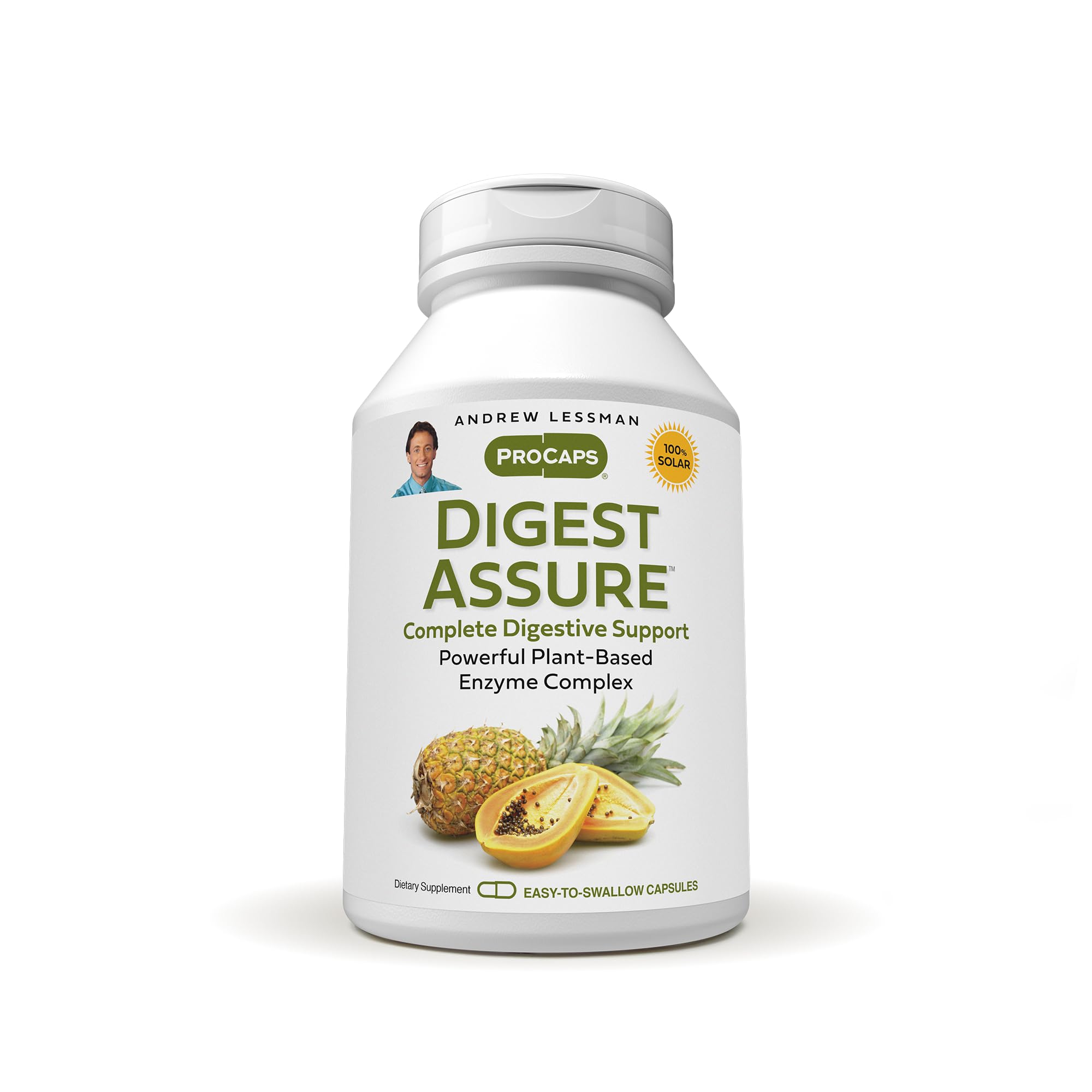 Andrew Lessman Digest Assure packaging with 180 capsules