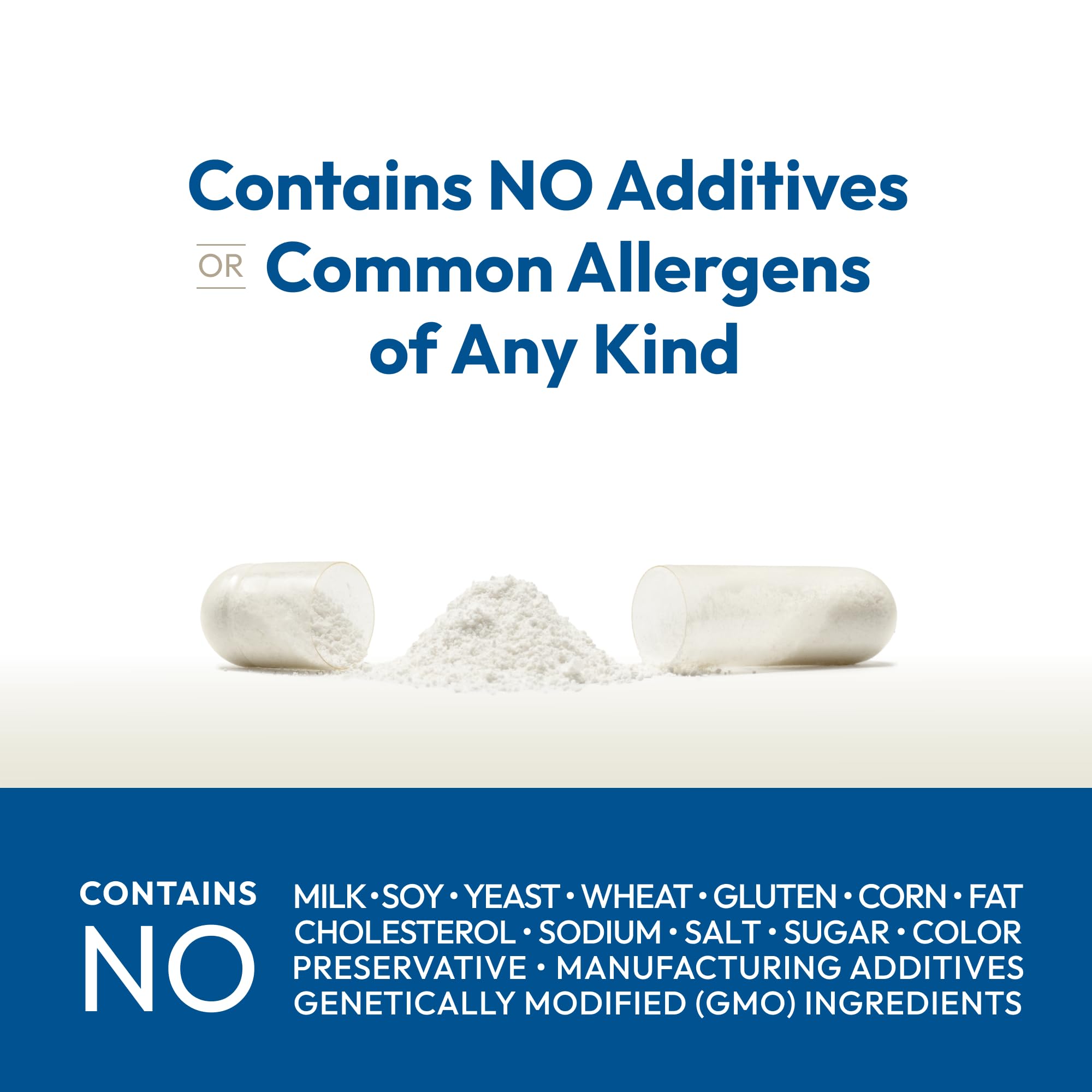 Label highlights dairy-free, gluten-free and additive-free features