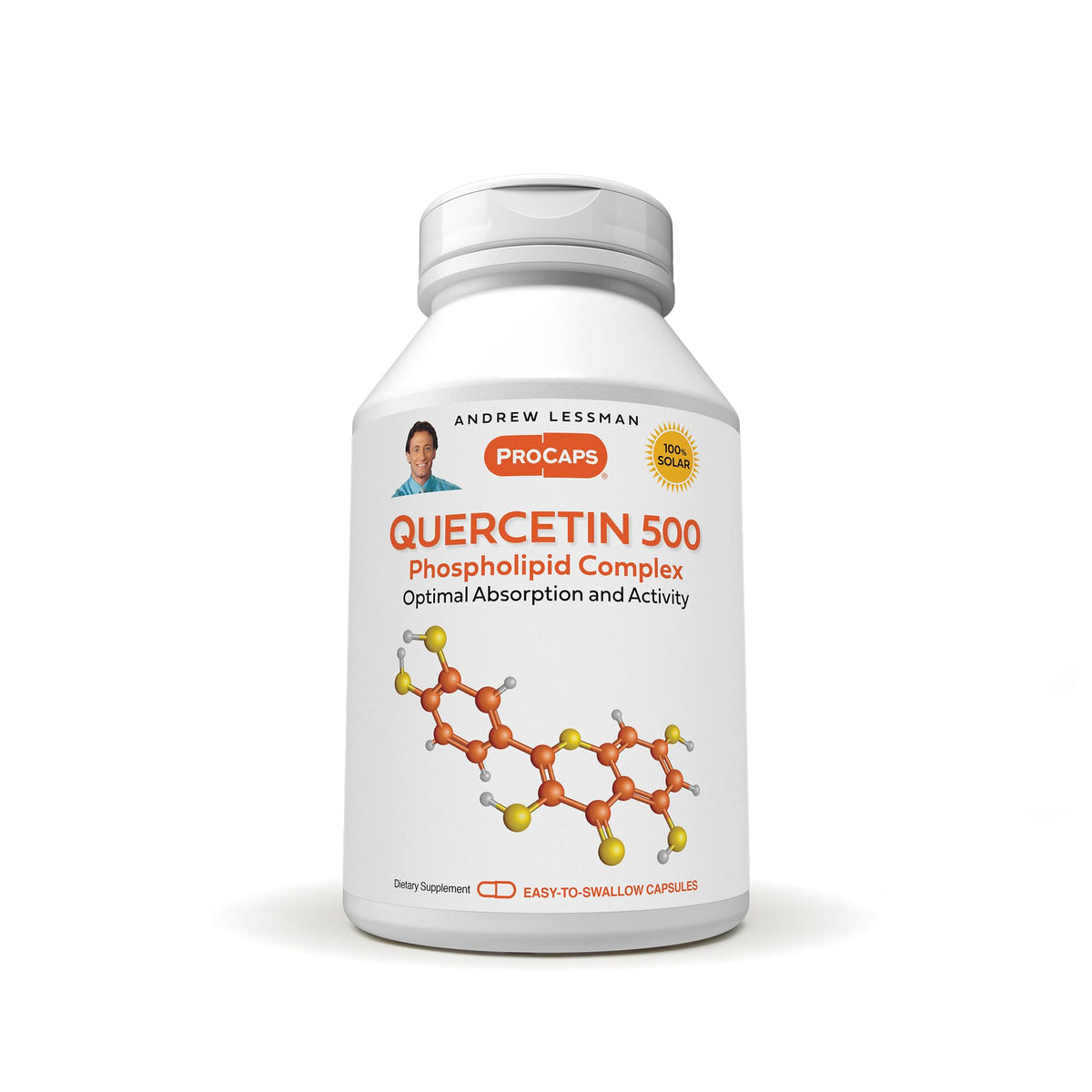 Bottle of ANDREW LESSMAN Quercetin 500mg 30 capsules