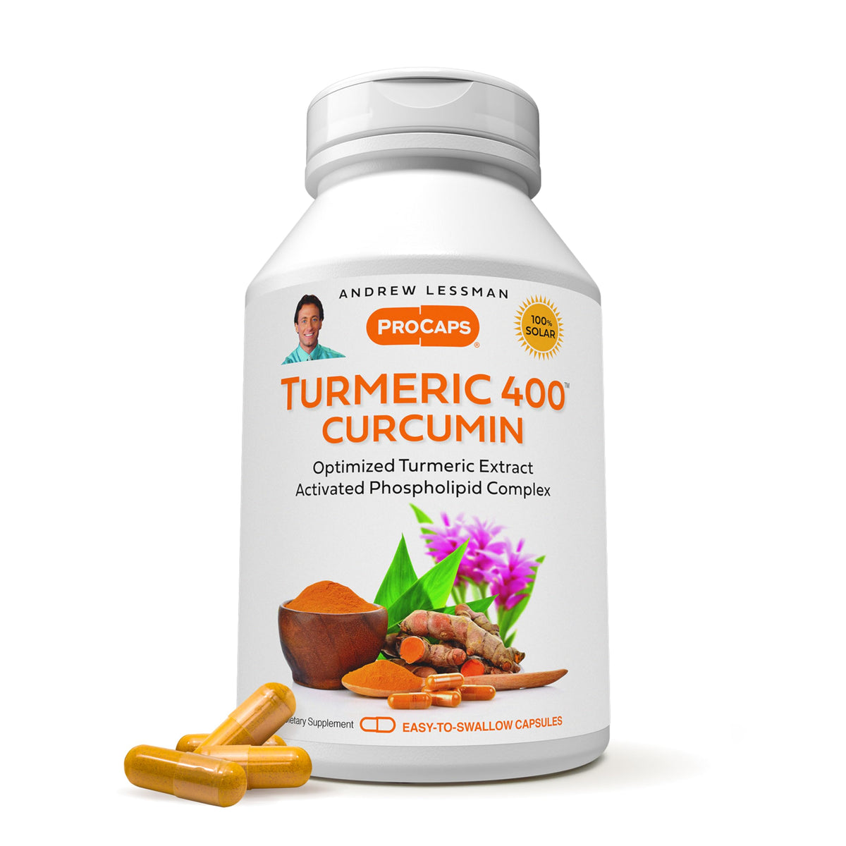 Andrew Lessman Turmeric 400mg 60 capsules bottle