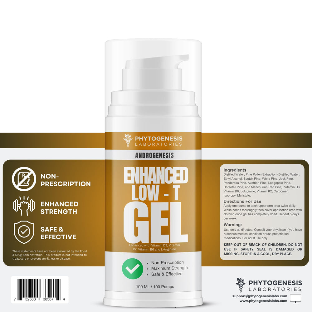Androgenesis Enhanced Formula bottle and packaging