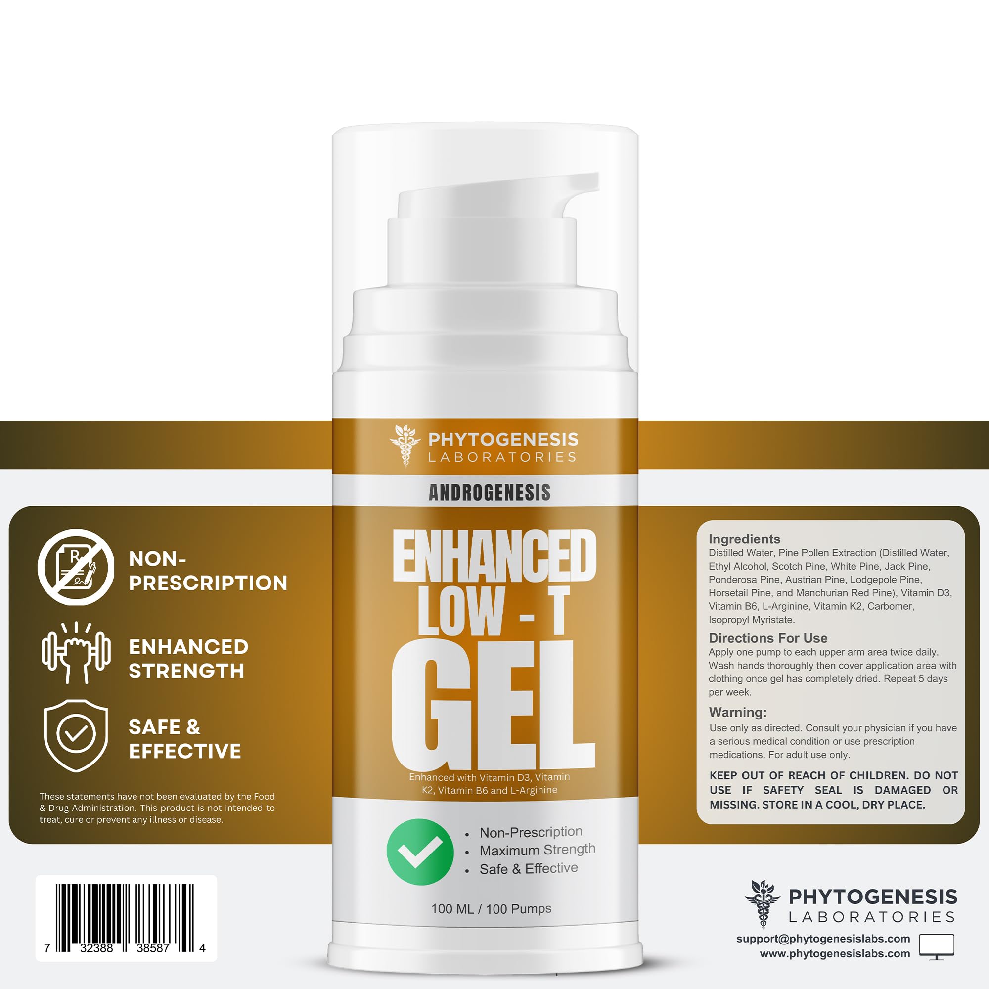 L-Arginine ingredient highlight for ANDROGENESIS Enhanced Formula