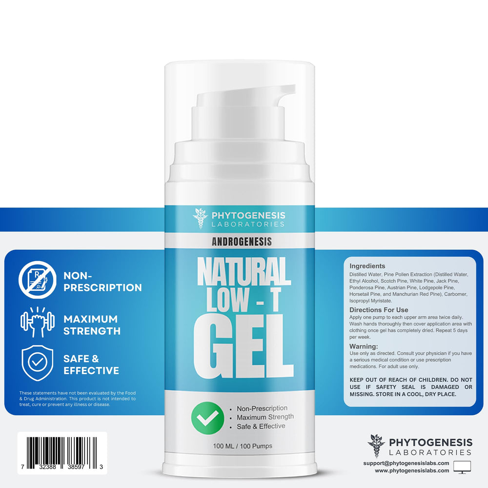 Androgenesis pack-of-2 box-front highlights value pack for ongoing testosterone-support.