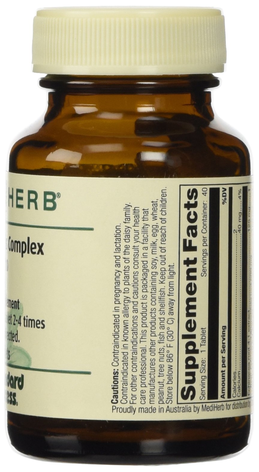 Andrographis Complex tablets on white background