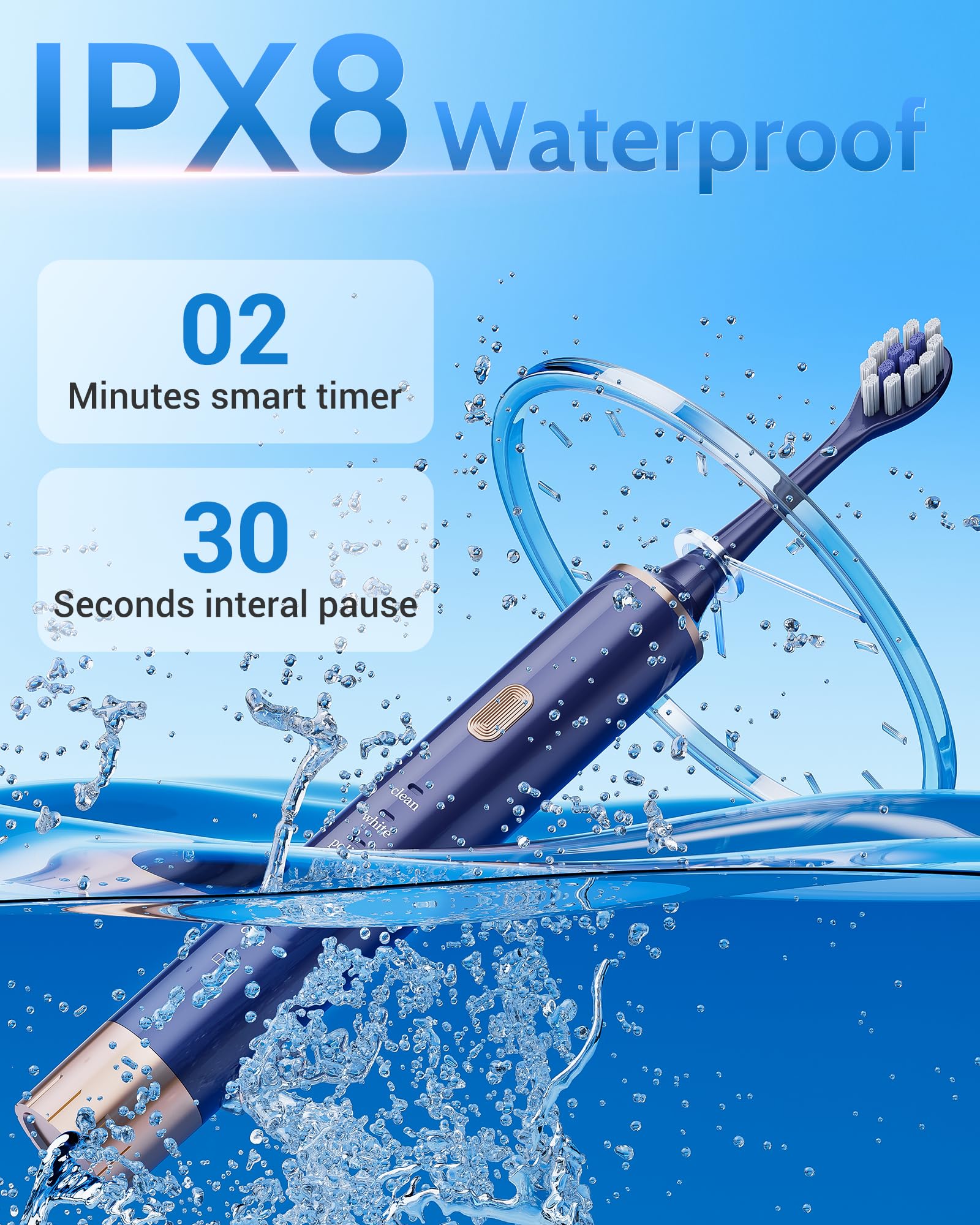Twelve soft pointed brush heads for Aneebart toothbrush