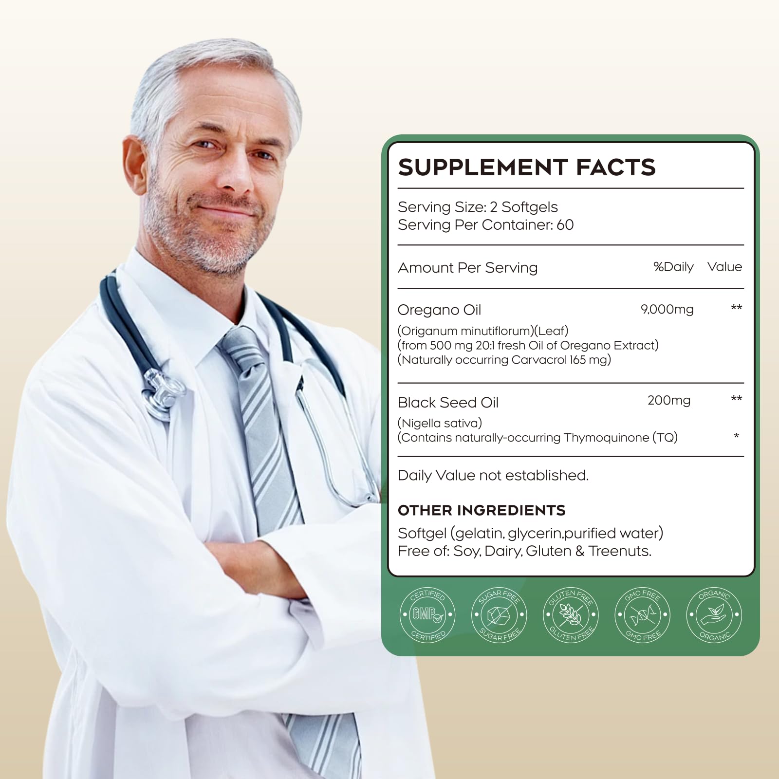 Anefmy bottle close-up with 120 softgels