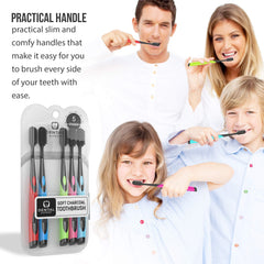 Angled bristles designed for deep cleaning between teeth