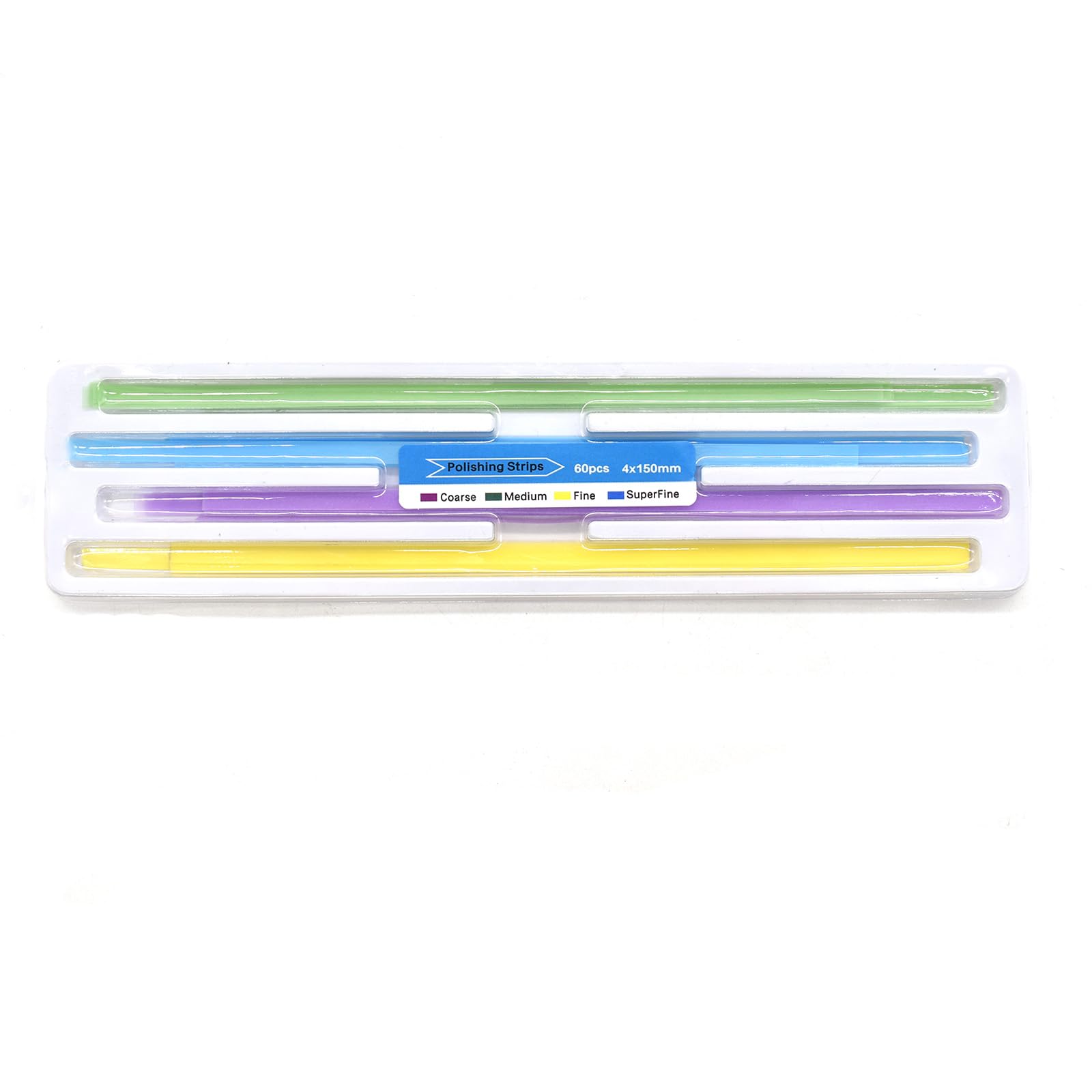 Four sizes color-coded: Coarse Purple, Medium Green, Fine Yellow, Super Fine Blue