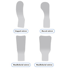 L maxillofacial mirror size option for intraoral photography