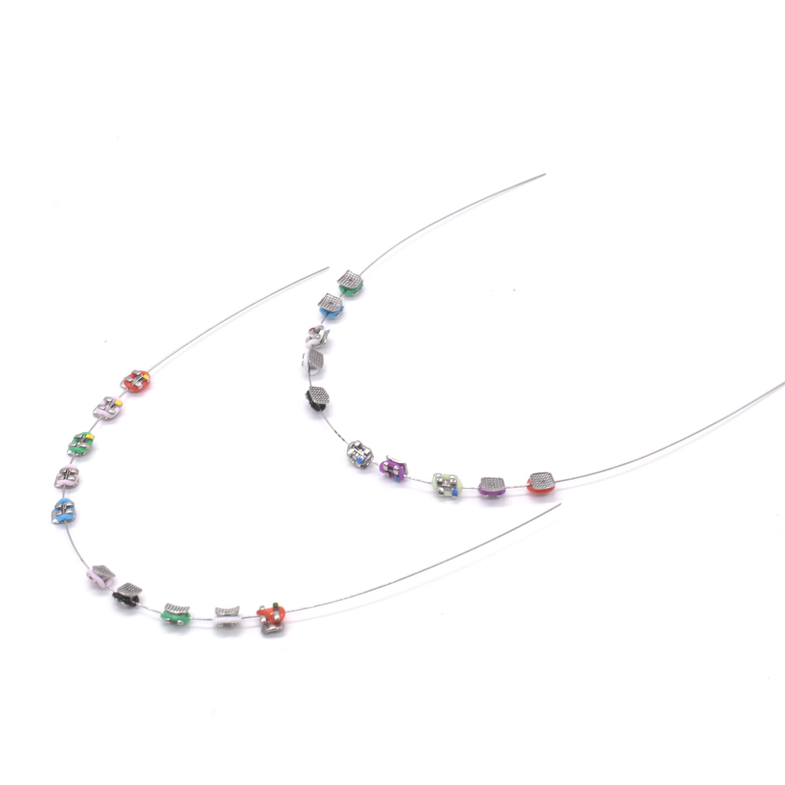 Plastic ligature ties included for orthodontic teaching props