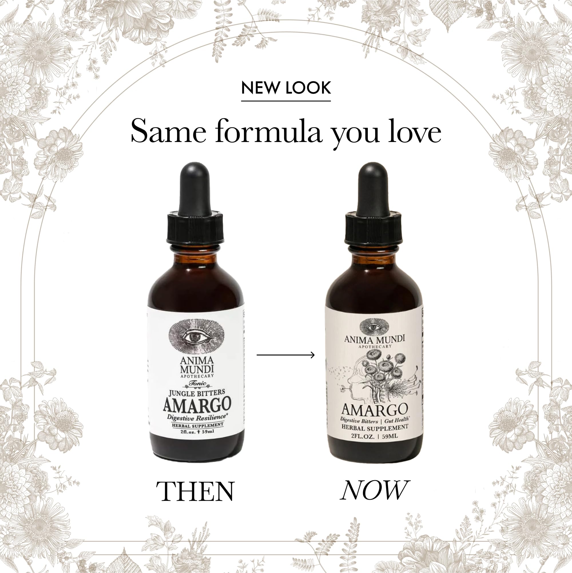 Anima Mundi Amargo ingredients spread showing rainforest botanicals for a cleansing ritual.