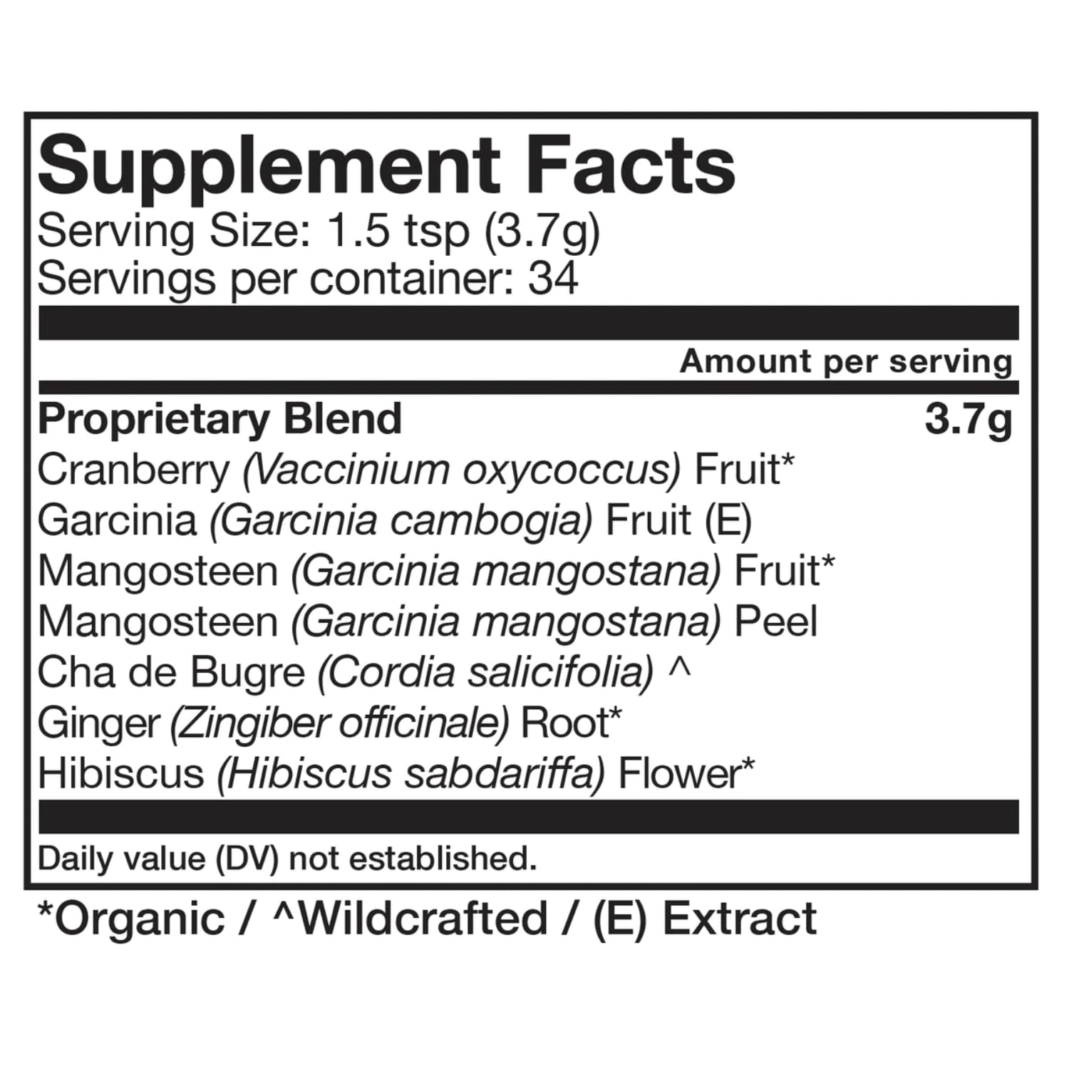 Powder in a cup ready to drink