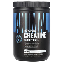 Container of Animal Creatine Micronized Monohydrate powder, unflavored