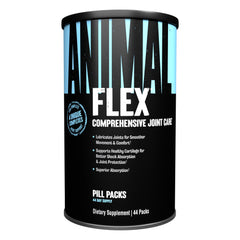 Animal Flex bottle and box showing joint support formula