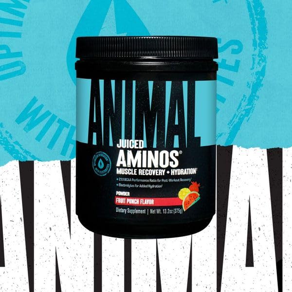 Animal Juiced Aminos Fruit Punch bottle back label
