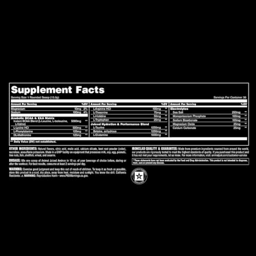 Serving scoop of Animal Juiced Aminos ready to mix