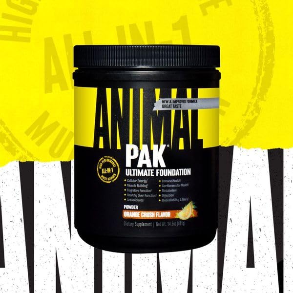 Close-up of Animal Pak label featuring Spectra Blend for enhanced nutrient absorption