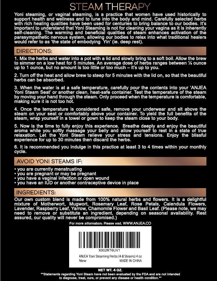 ANJEA filter bags included keep steaming mess-free and tidy