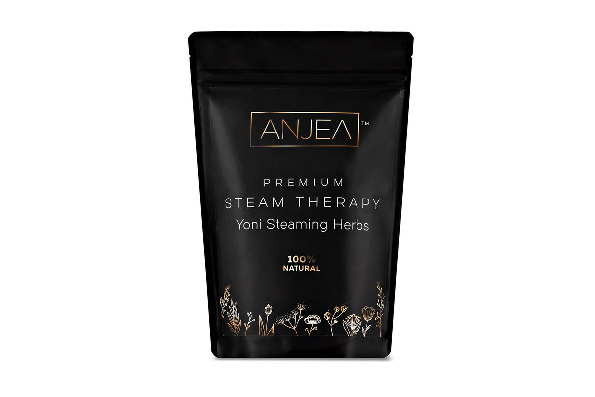 ANJEA Yoni Steamer kit with 4oz herbal blend displayed