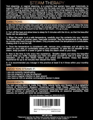 Close-up of the 10-herb blend including motherwort, mugwort, rose petals, calendula, lavender, raspberry leaf, yarrow, chamomile, rosemary, and basil