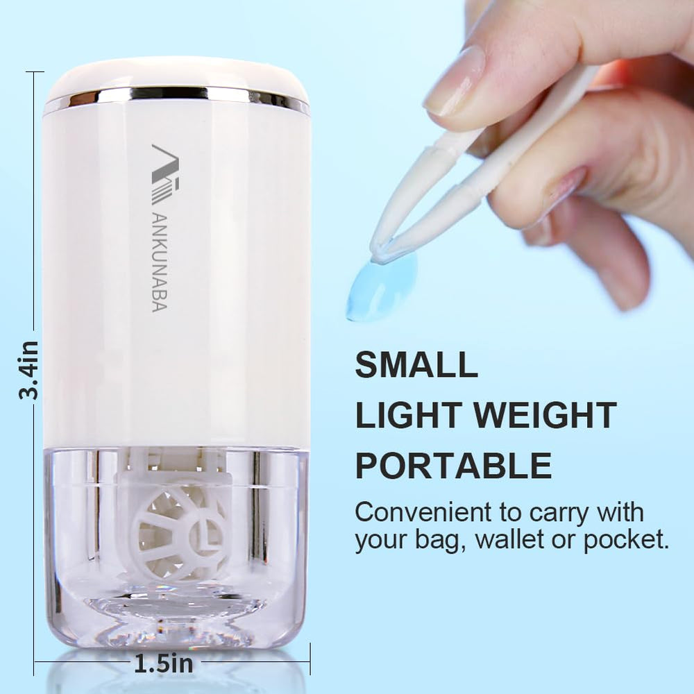 Vibrating lens cleaner in use with soft contact lenses