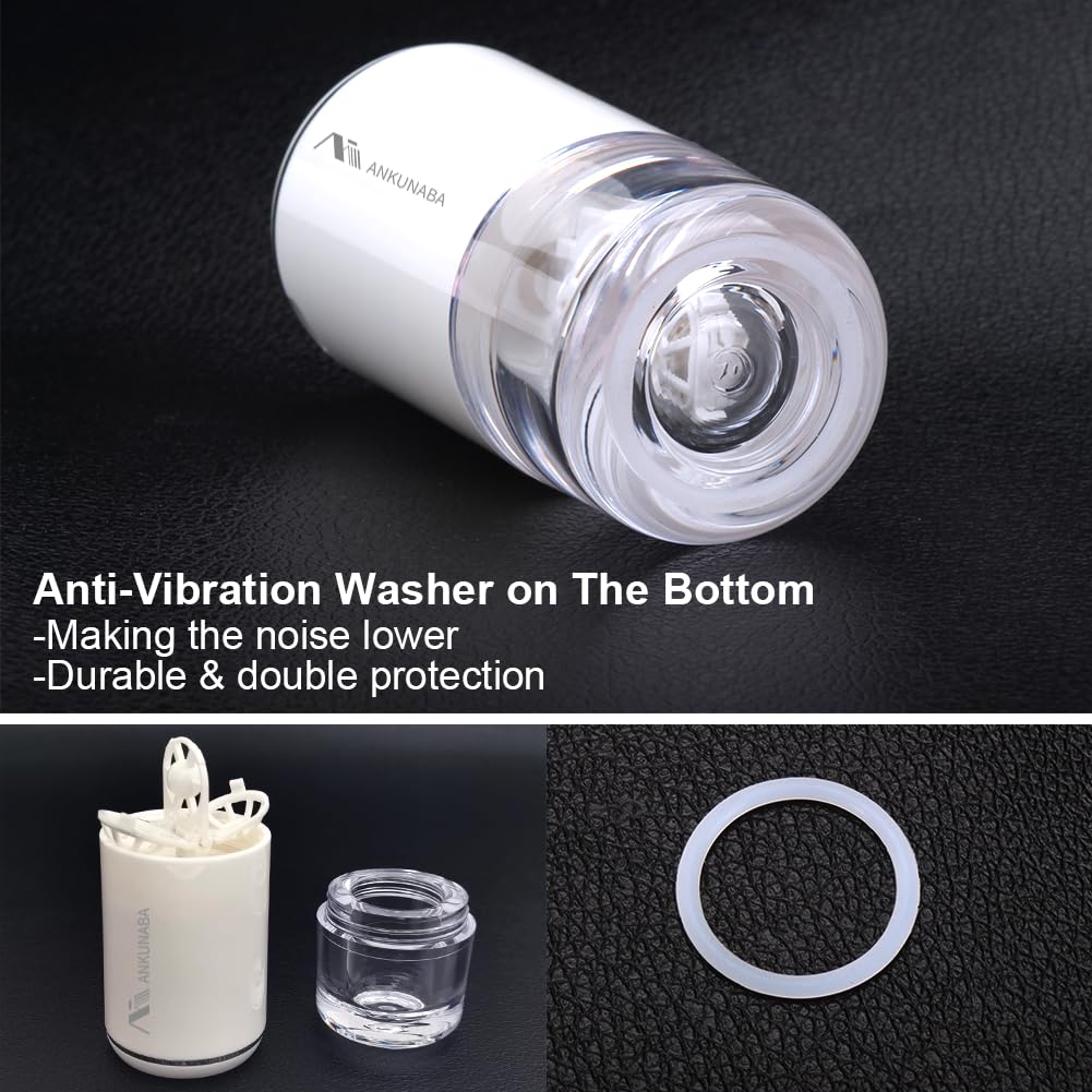 USB charging cable connected to ANKUNABA contact lens cleaner